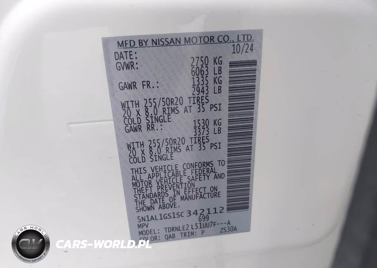 2025 Infiniti Qx60 Sensory Awd VIN:5N1AL1GS1SC342112 - 9