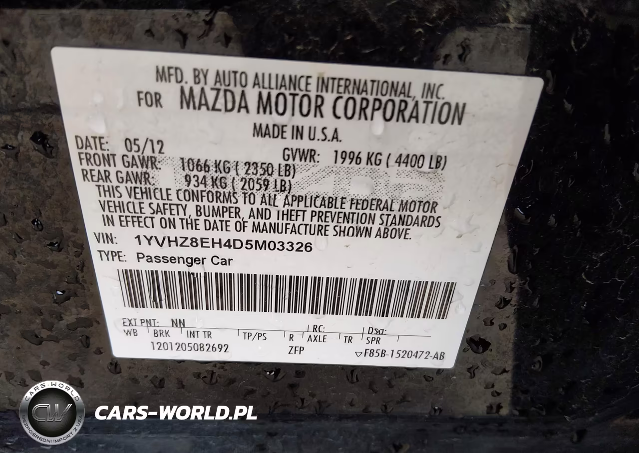 2013 Mazda Mazda6 I Touring Plus VIN:1YVHZ8EH4D5M03326 - 9