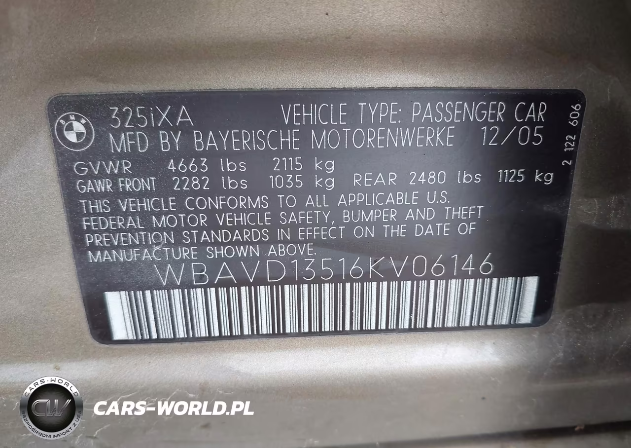 2006 BMW 325 Xi VIN:WBAVD13516KV06146 - 9