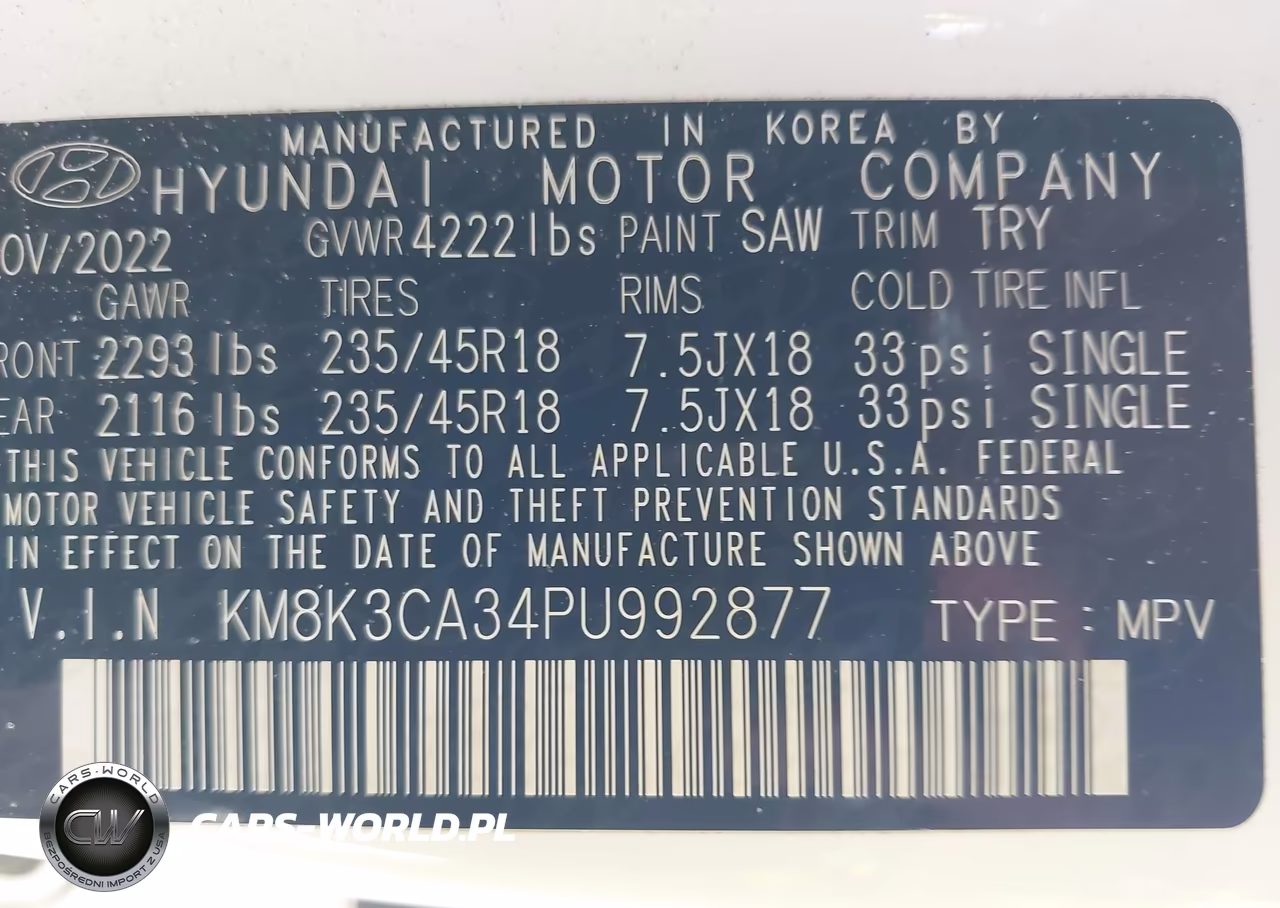 2023 Hyundai Kona N Line VIN:KM8K3CA34PU992877 - 9