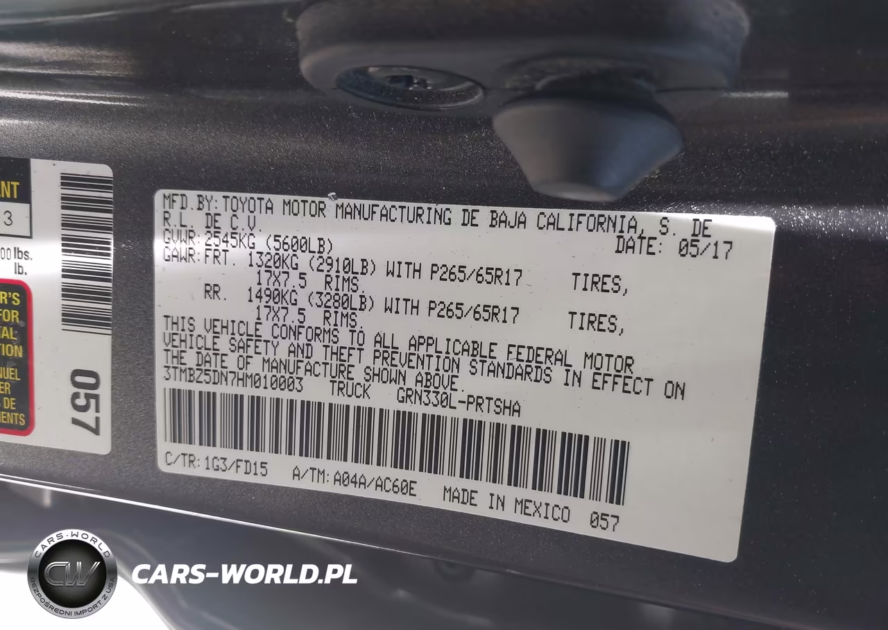 2017 Toyota Tacoma Trd Sport VIN:3TMBZ5DN7HM010003 - 9