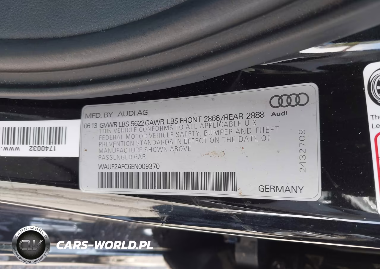 2014 Audi S6 4.0T Prestige VIN:WAUF2AFC6EN009370 - 9