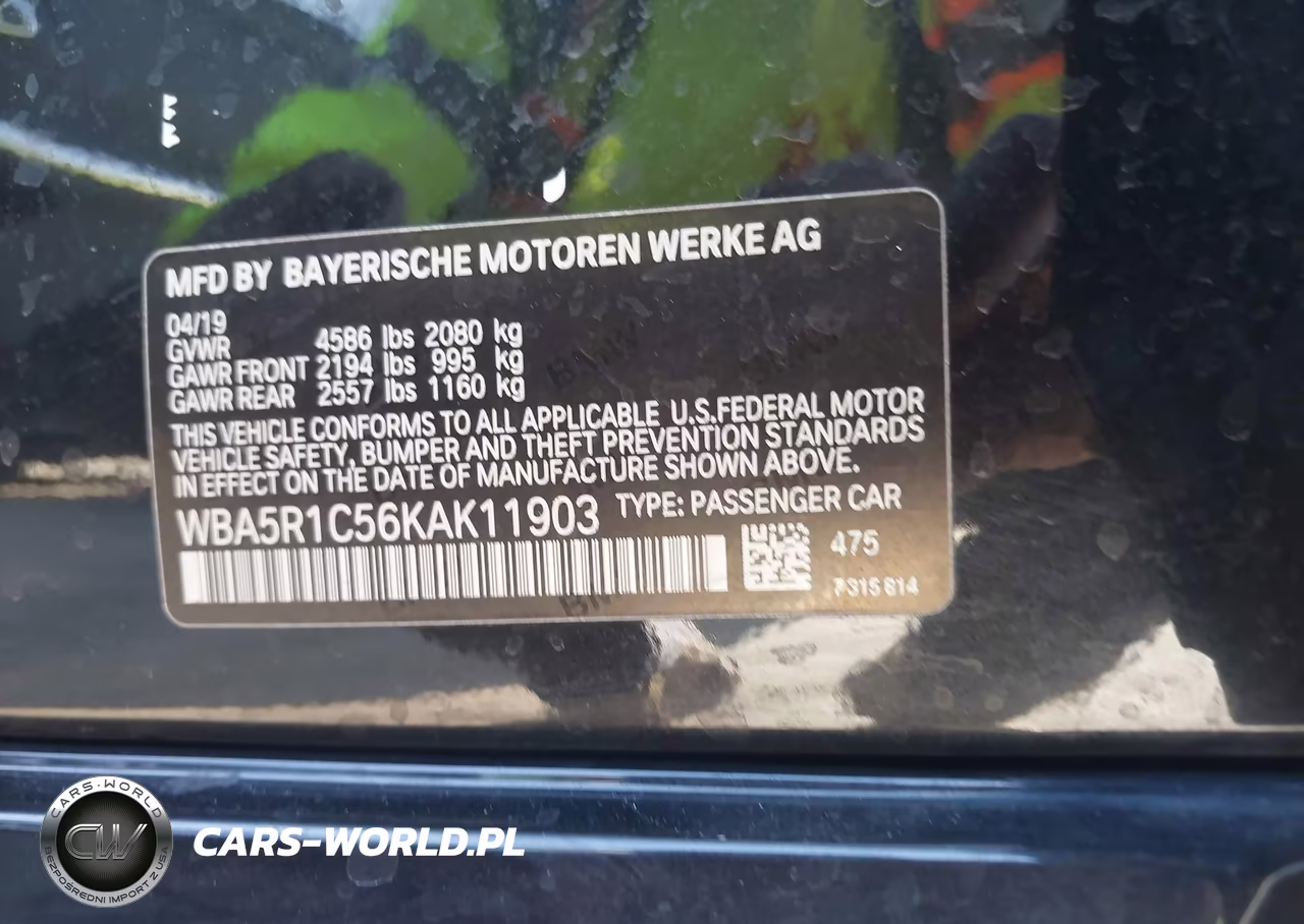 2019 BMW 330I VIN:WBA5R1C56KAK11903 - 9