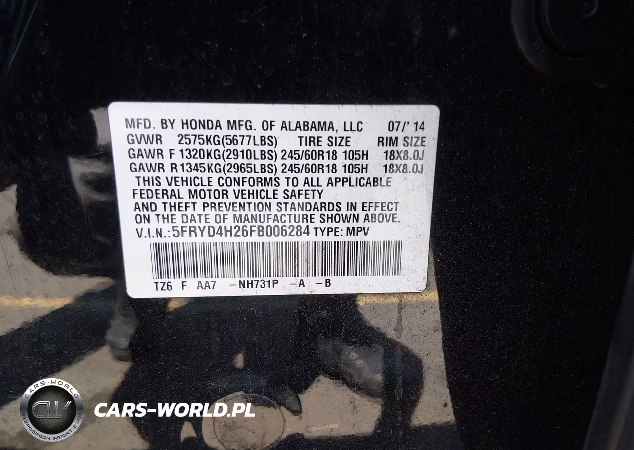 2015 Acura Mdx VIN:5FRYD4H26FB006284 - 9