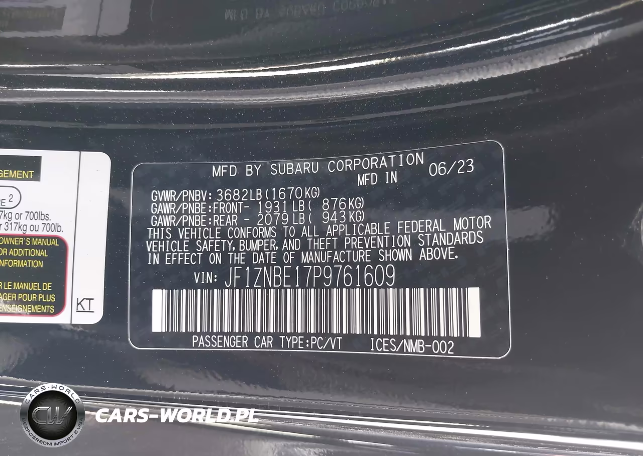 2023 Toyota Gr86 Premium VIN:JF1ZNBE17P9761609 - 9