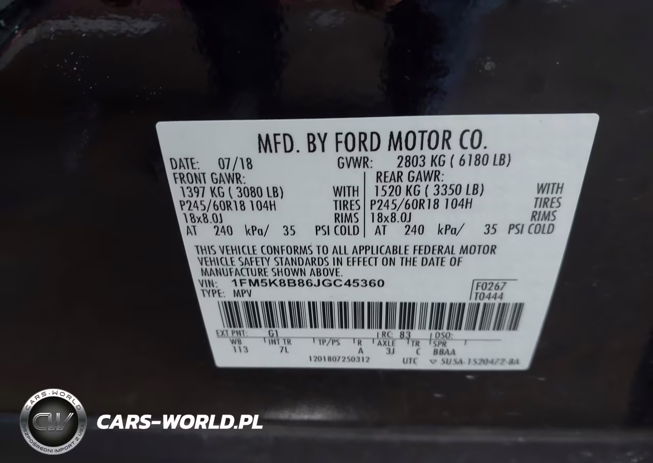 2018 Ford Explorer VIN:1FM5K8B86JGC45360 - 9