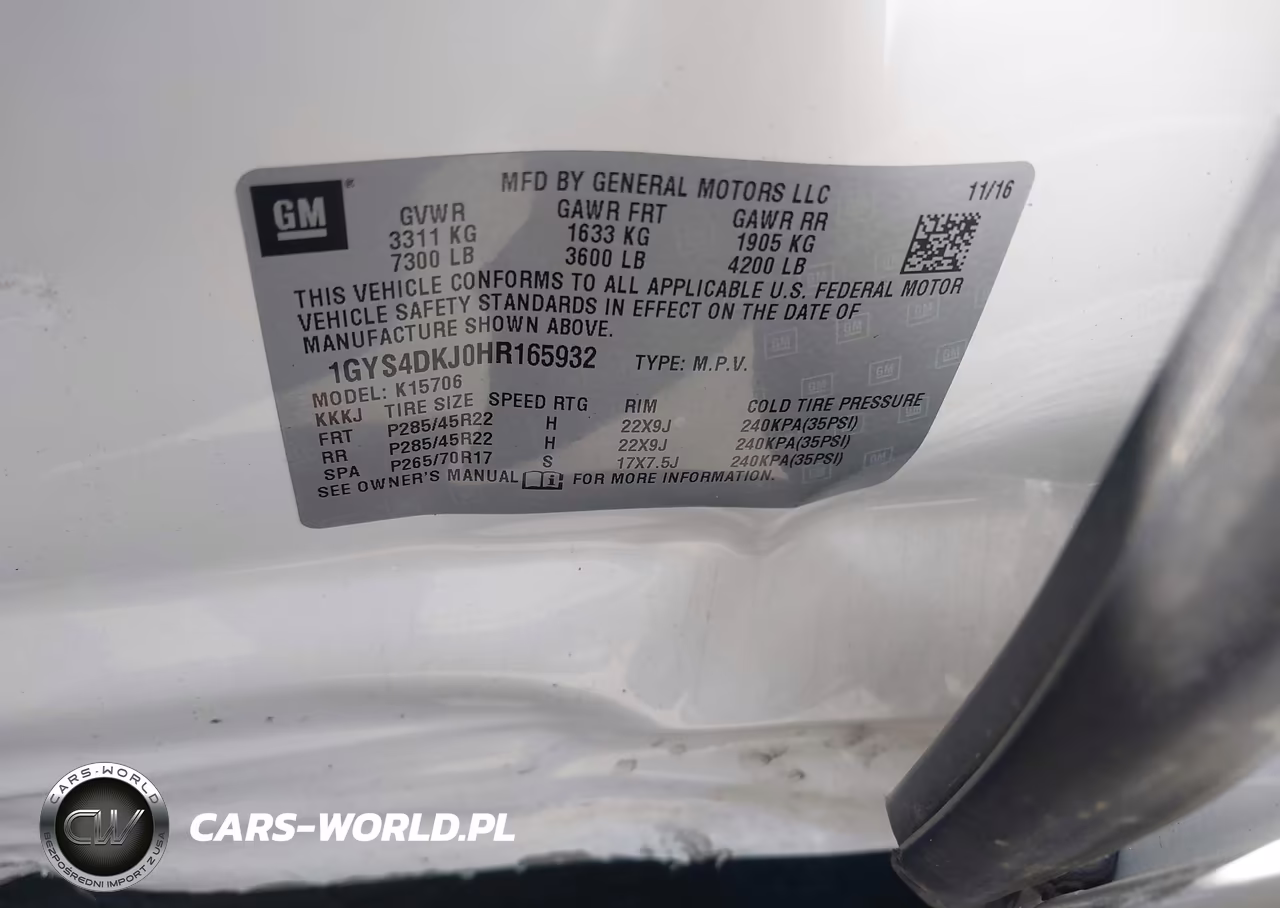 2017 Cadillac Escalade Platinum VIN:1GYS4DKJ0HR165932 - 9