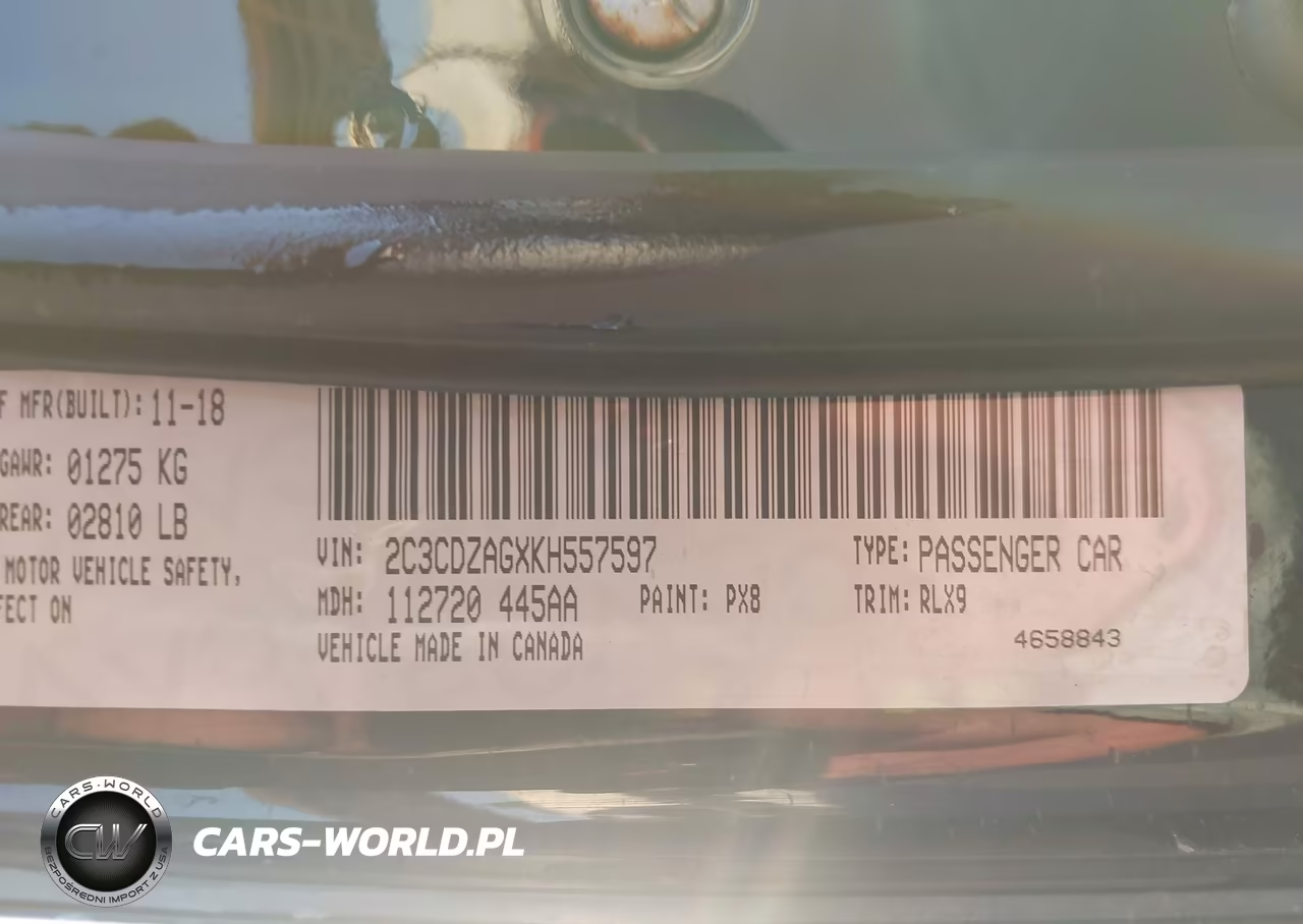2019 Dodge Challenger Sxt VIN:2C3CDZAGXKH557597 - 9