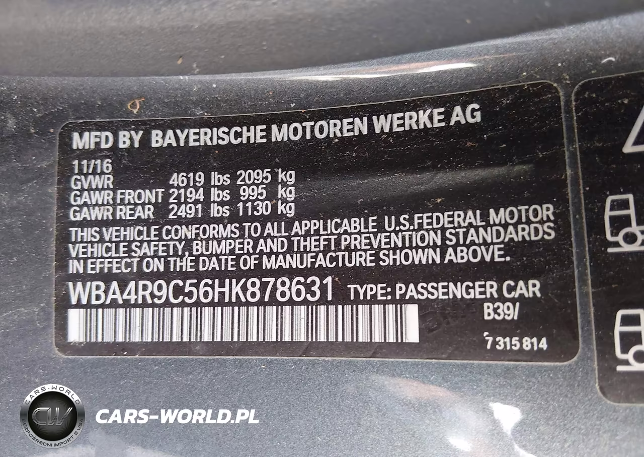 2017 BMW 430Xi VIN:WBA4R9C56HK878631 - 9