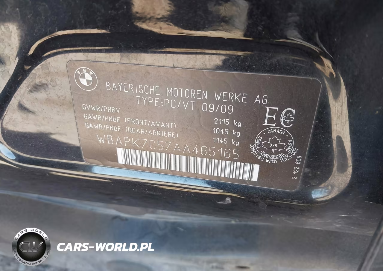 2010 BMW 328I xDrive VIN:WBAPK7C57AA465165 - 9