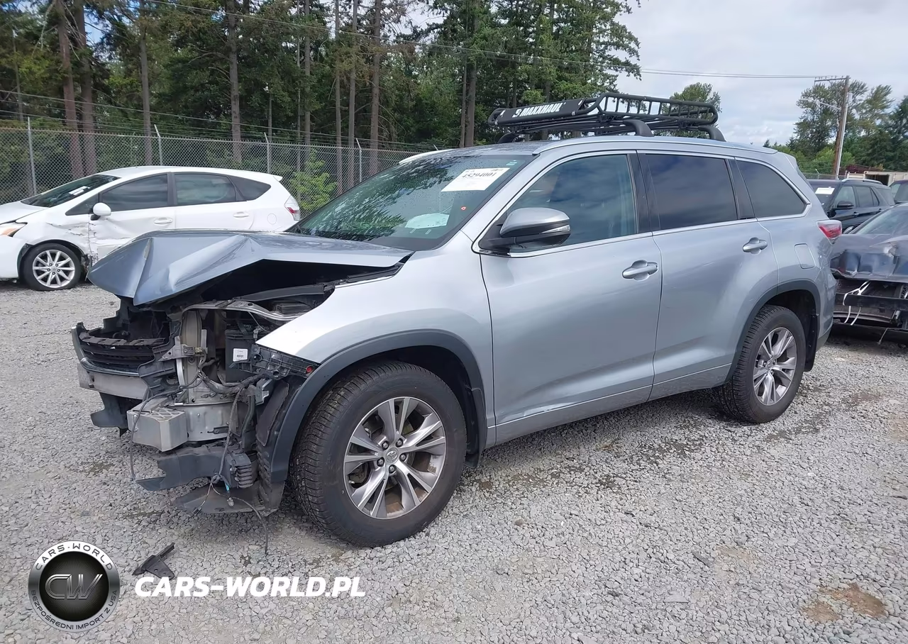 2014 Toyota Highlander Xle V6 VIN:5TDJKRFH0ES063331 - 2