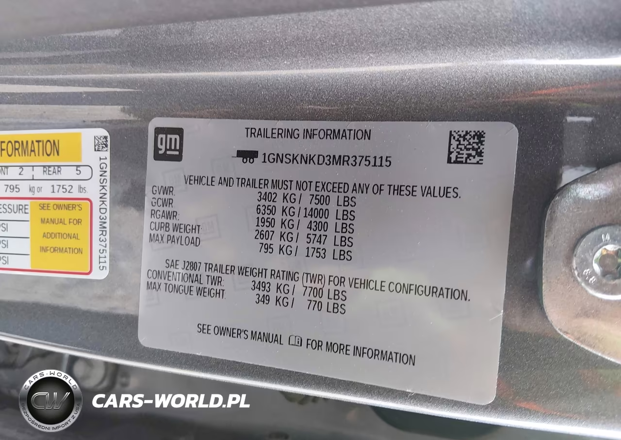 2021 Chevrolet Tahoe 4Wd Lt VIN:1GNSKNKD3MR375115 - 9