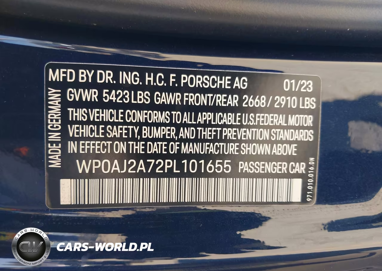 2023 Porsche Panamera 4-4 Platinum Edition-Platinum Edition VIN:WP0AJ2A72PL101655 - 9