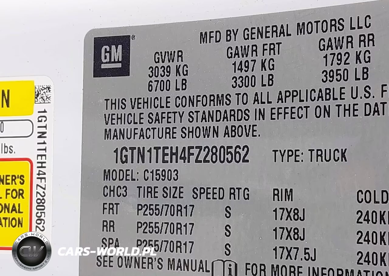 2015 GMC Sierra 1500 VIN:1GTN1TEH4FZ280562 - 9