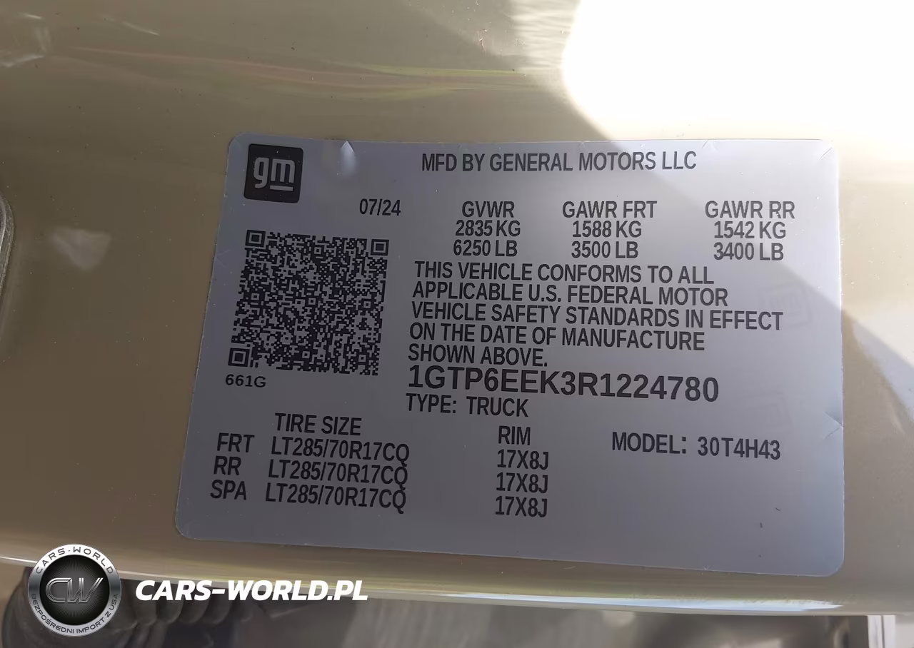 2024 GMC Canyon 4Wd At4X VIN:1GTP6EEK3R1224780 - 9