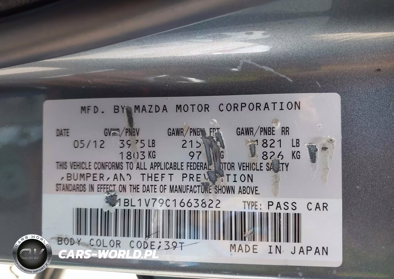 2012 Mazda Mazda3 I Touring VIN:JM1BL1V79C1663822 - 9