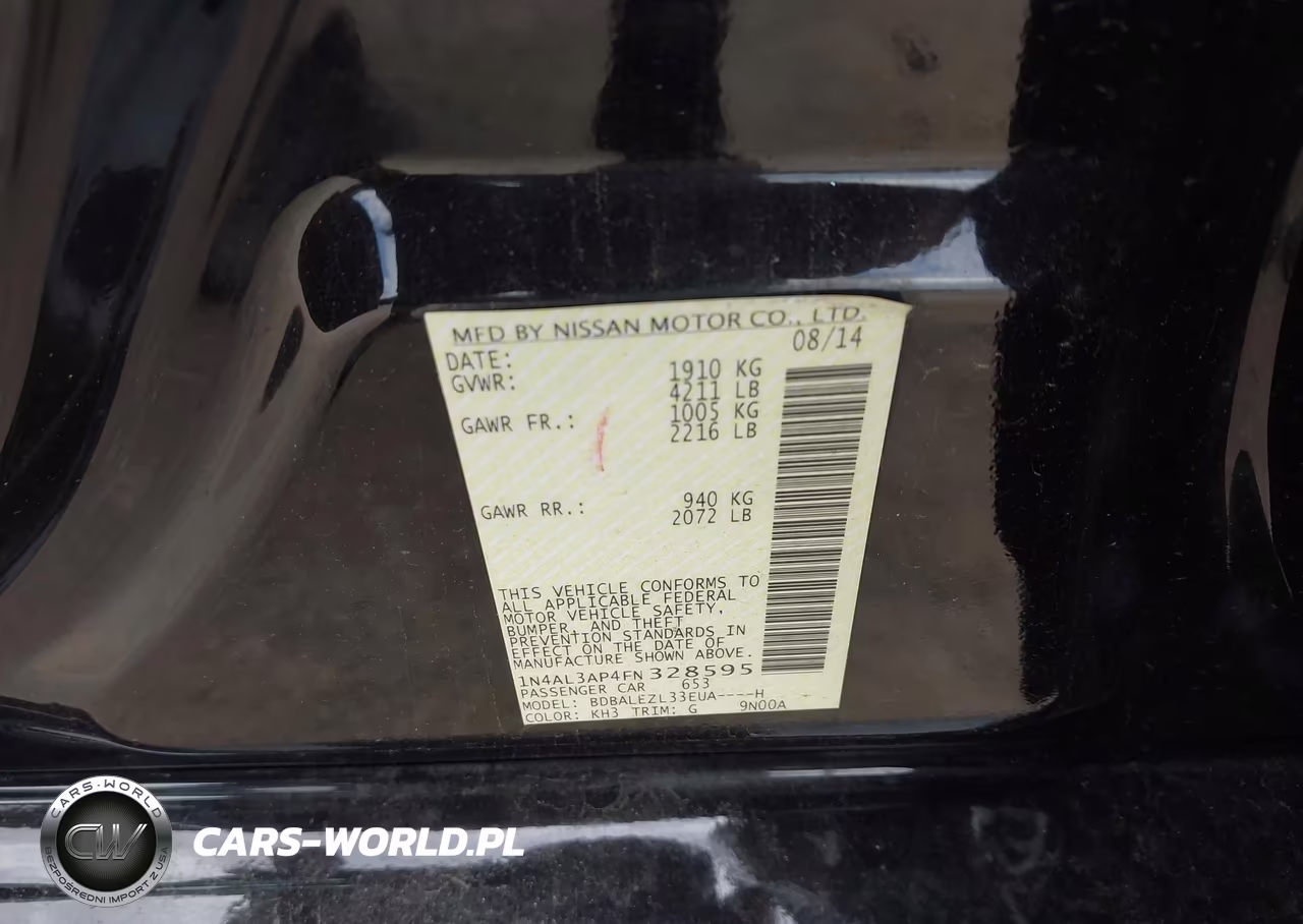 2015 Nissan Altima 2.5 S VIN:1N4AL3AP4FN328595 - 9