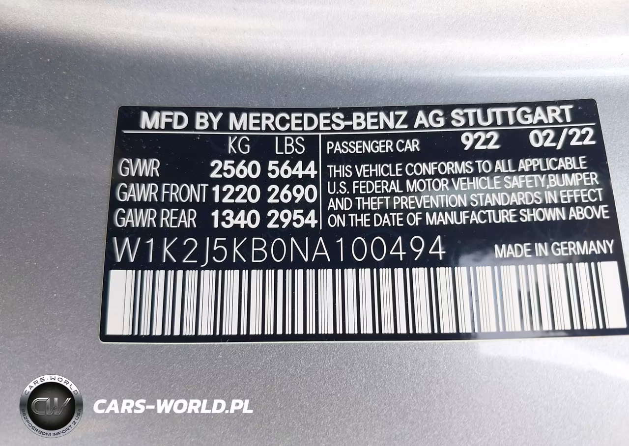 2022 Mercedes-Benz Cls 450 Coupe 4Matic VIN:W1K2J5KB0NA100494 - 9