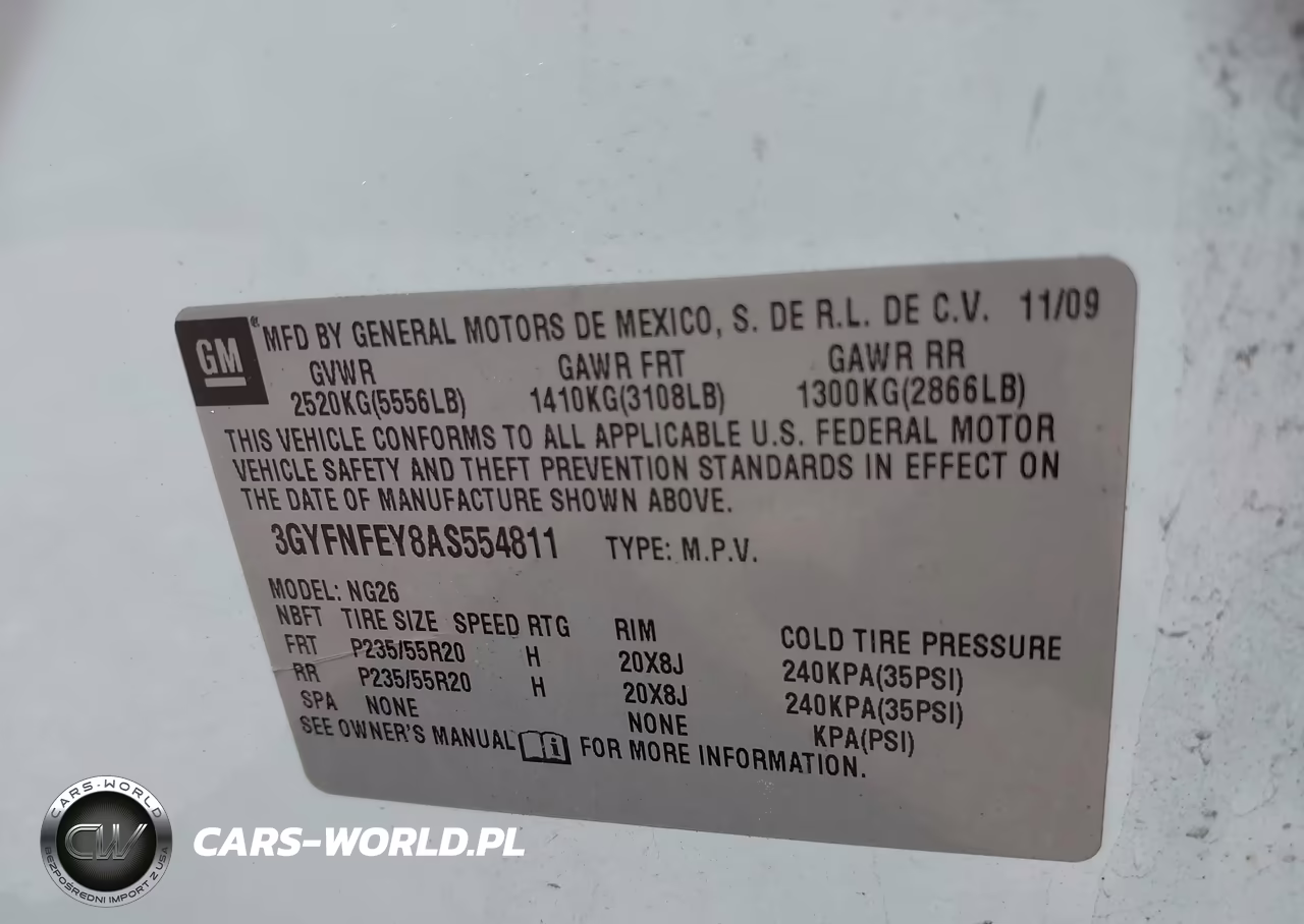 2010 Cadillac Srx Premium Collection VIN:3GYFNFEY8AS554811 - 9