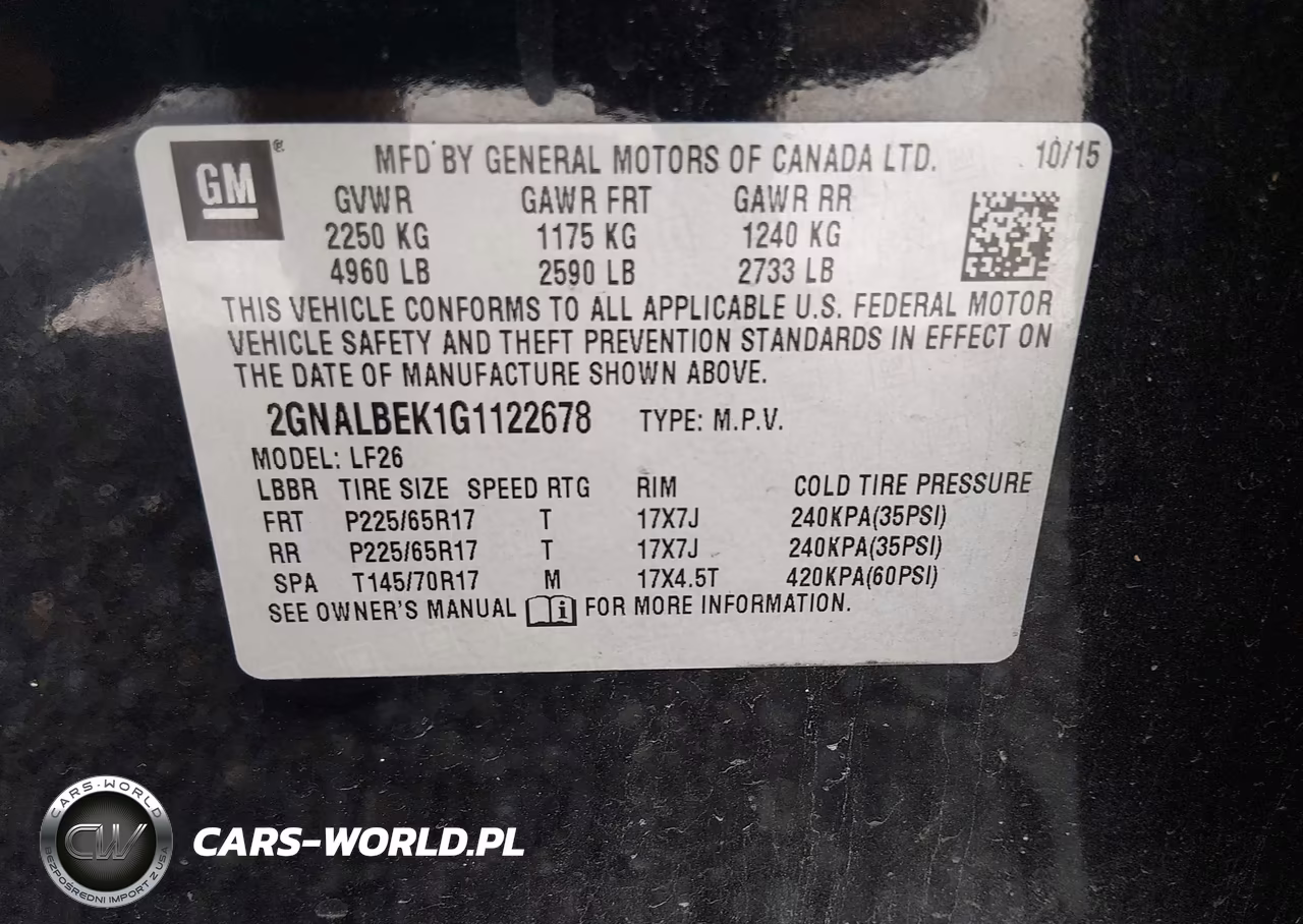 2016 Chevrolet Equinox Ls VIN:2GNALBEK1G1122678 - 9
