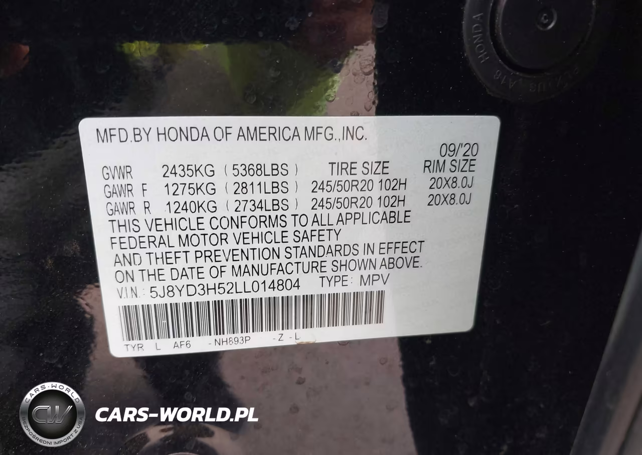 2020 Acura Mdx Technology Package VIN:5J8YD3H52LL014804 - 9