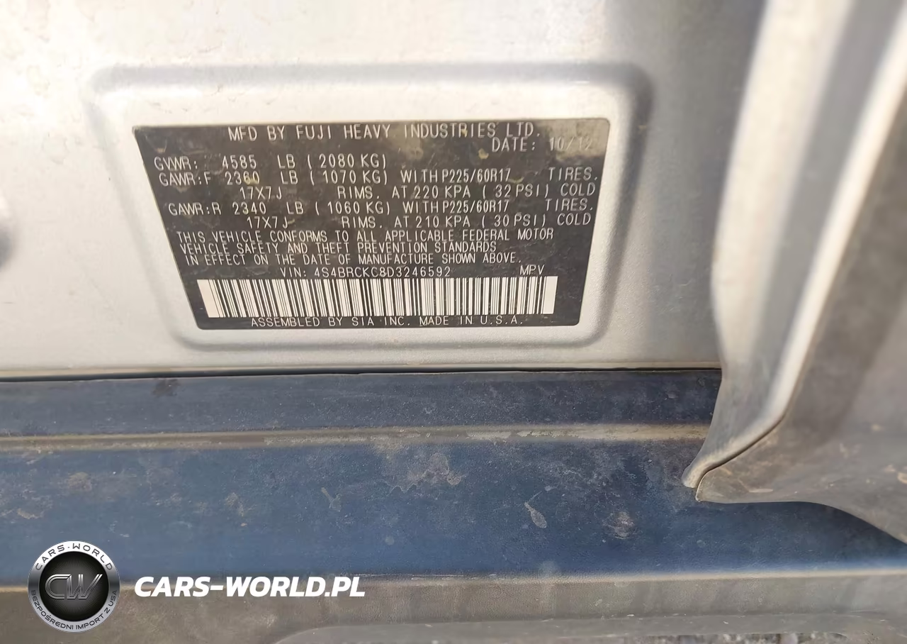 2013 Subaru Outback 2.5I Limited VIN:4S4BRCKC8D3246592 - 9