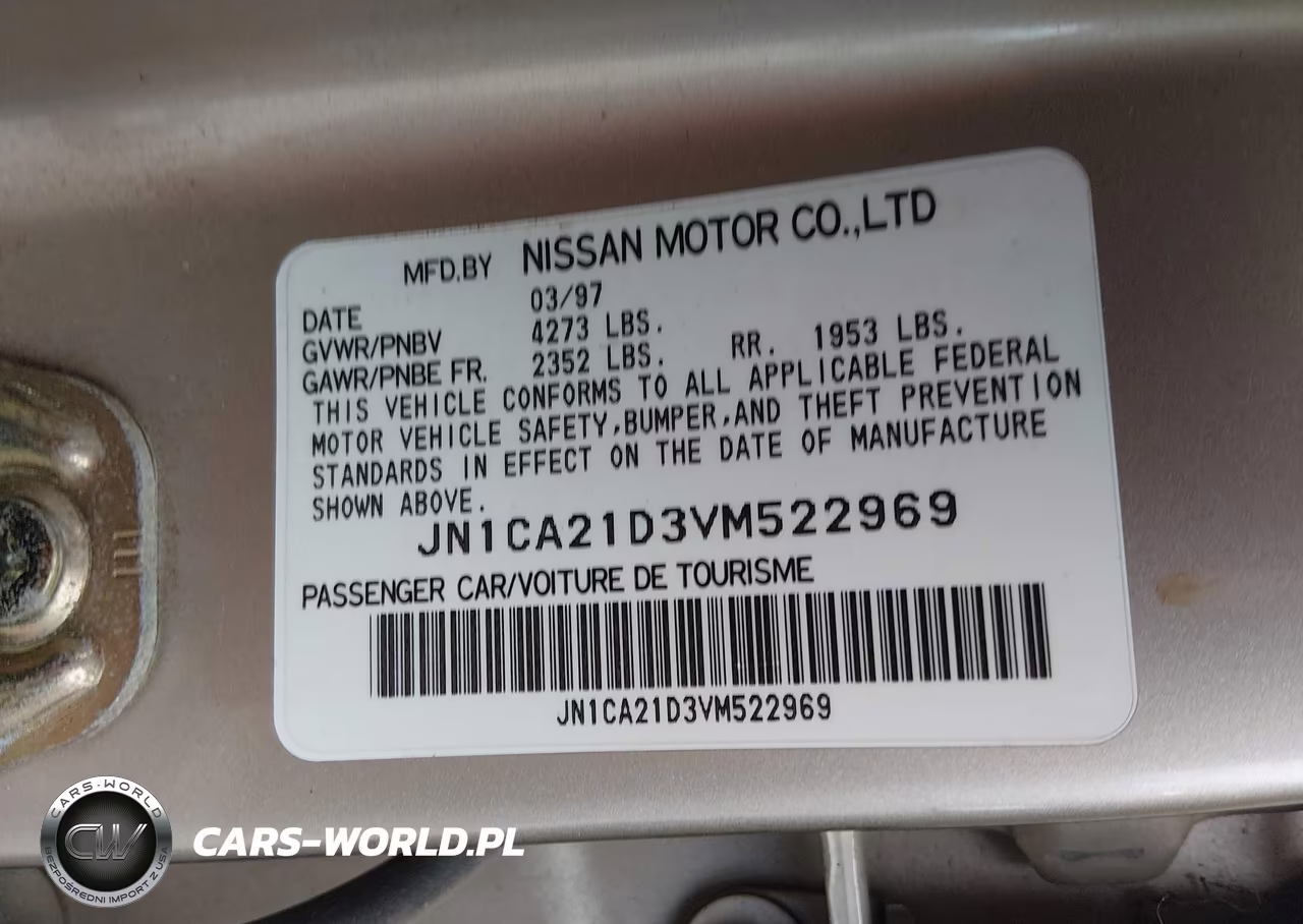 1997 Nissan Maxima Gle-Gxe-Se VIN:JN1CA21D3VM522969 - 9
