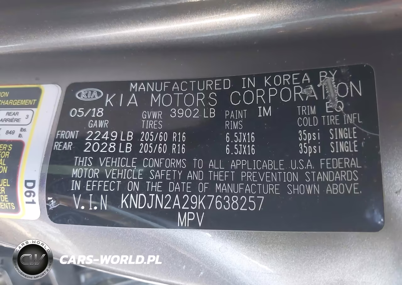 2019 Kia Soul VIN:KNDJN2A29K7638257 - 9