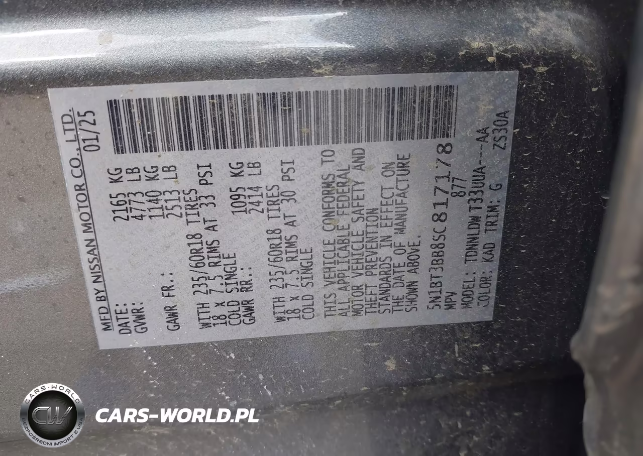 2025 Nissan Rogue Sv VIN:5N1BT3BB8SC817178 - 9