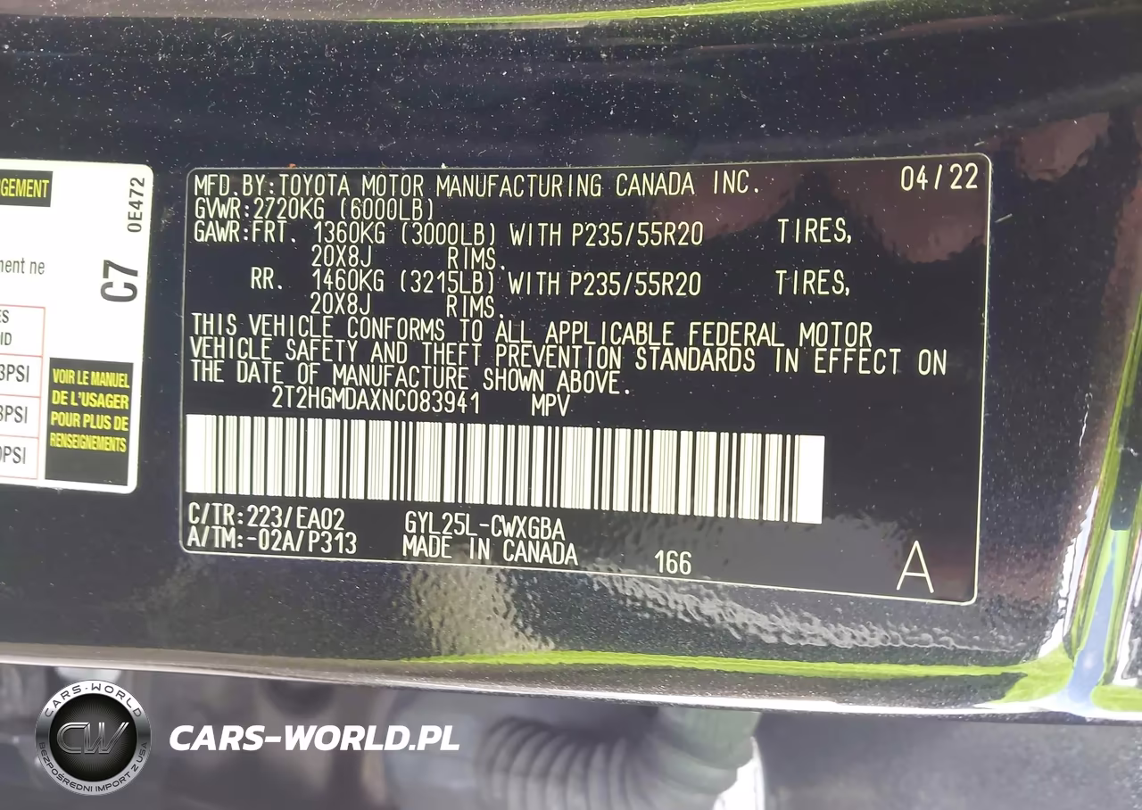 2022 Lexus Rx 450H VIN:2T2HGMDAXNC083941 - 9