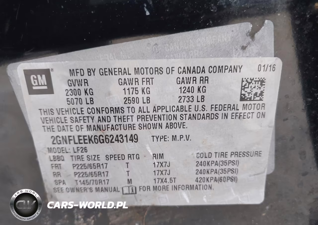 2016 Chevrolet Equinox Ls VIN:2GNFLEEK6G6243149 - 9