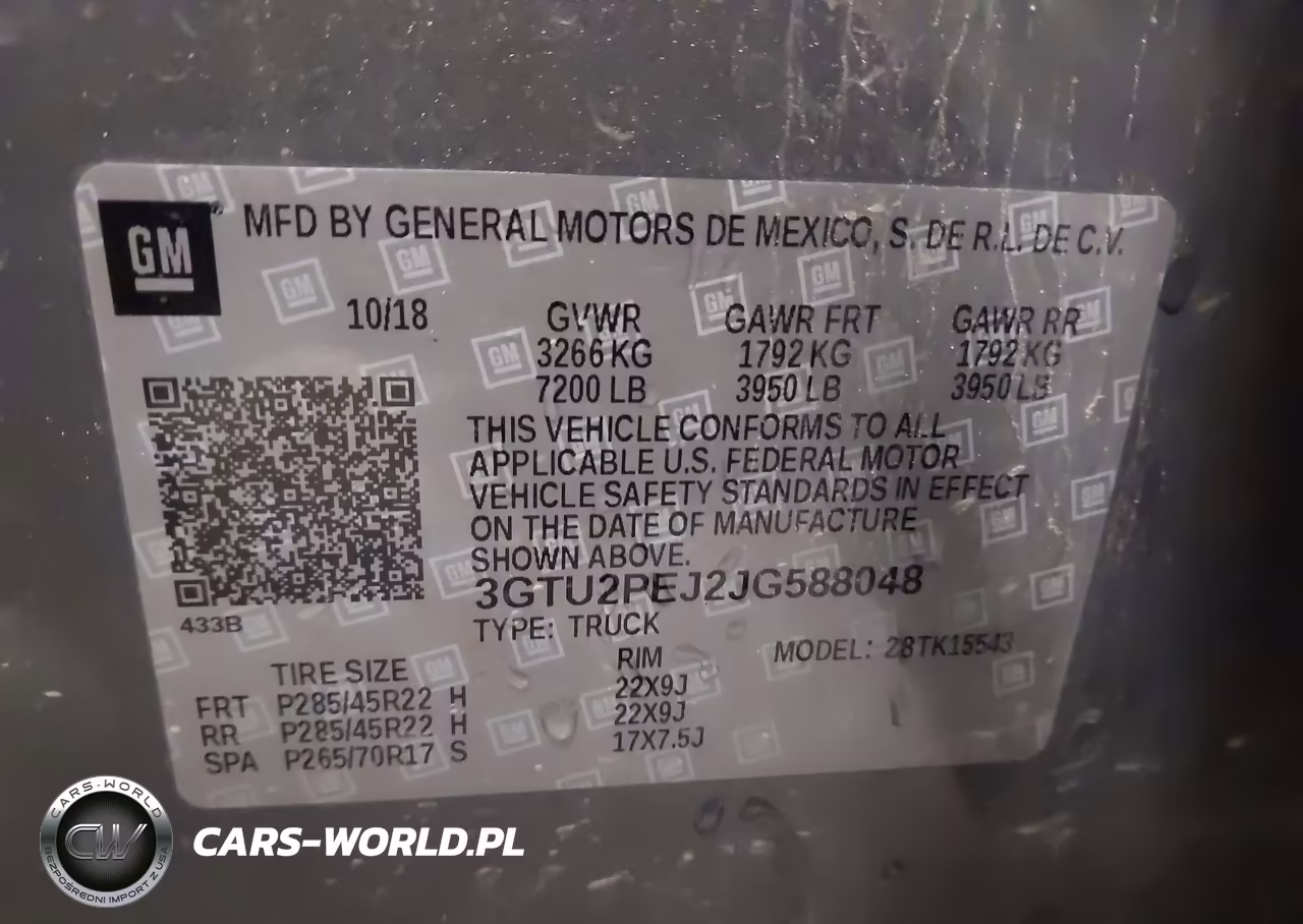 2018 GMC Sierra 1500 Denali VIN:3GTU2PEJ2JG588048 - 9