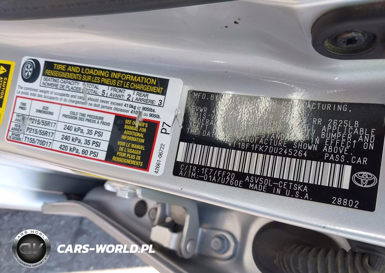 2013 Toyota Camry Se VIN:4T1BF1FK7DU245264 - 9