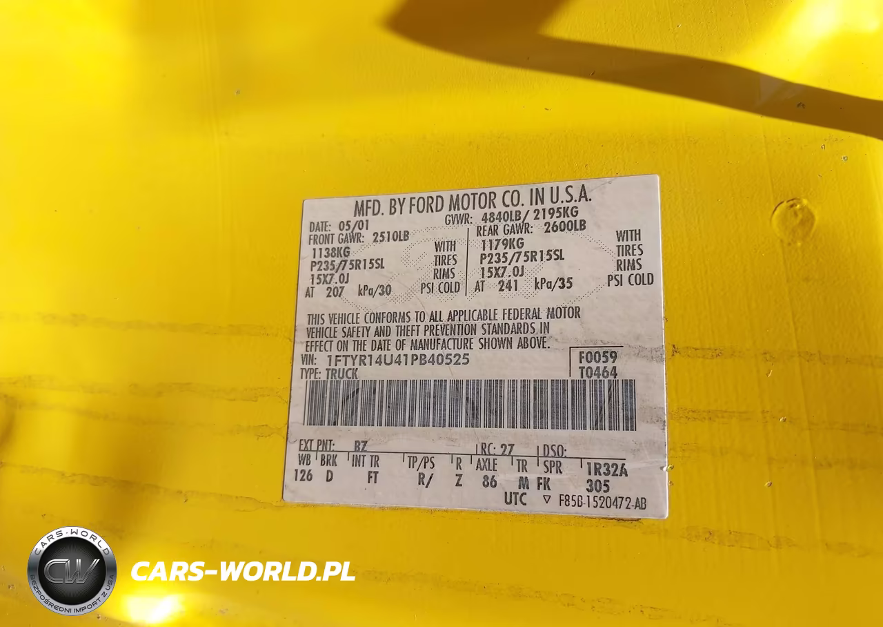 2001 Ford Ranger Edge-Xl-Xlt VIN:1FTYR14U41PB40525 - 9