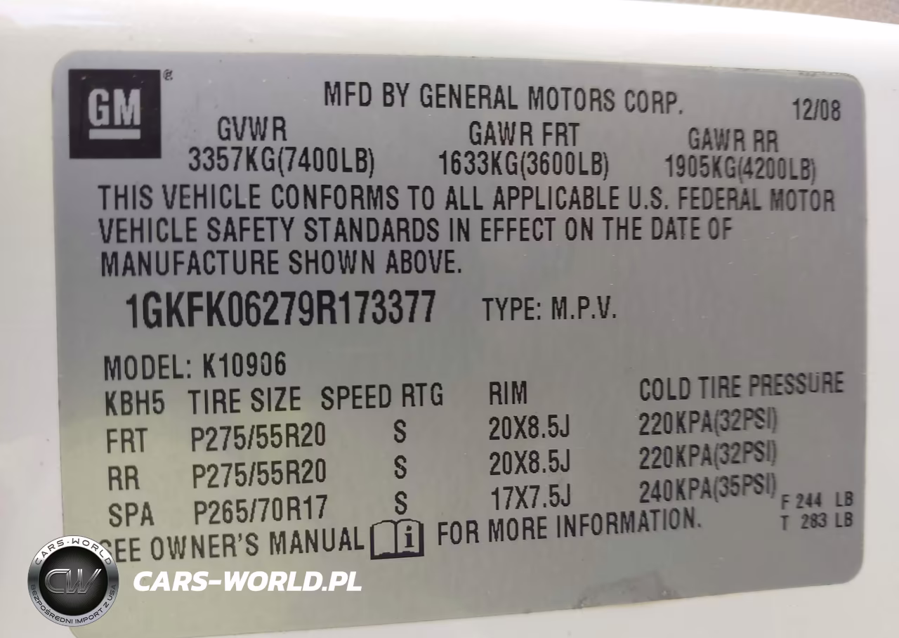 2009 GMC Yukon Xl 1500 Denali VIN:1GKFK06279R173377 - 9