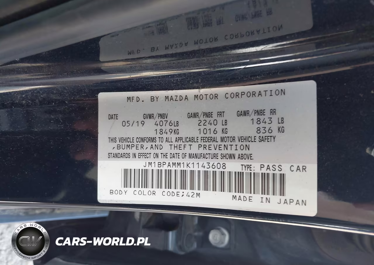 2019 Mazda Mazda3 Preferred Package VIN:JM1BPAMM1K1143608 - 9