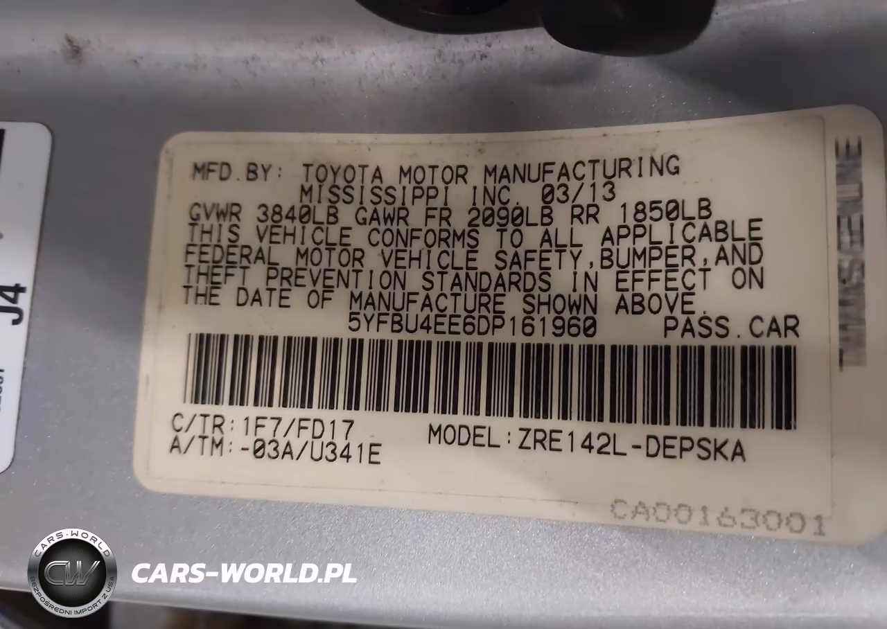 2013 Toyota Corolla S VIN:5YFBU4EE6DP161960 - 9