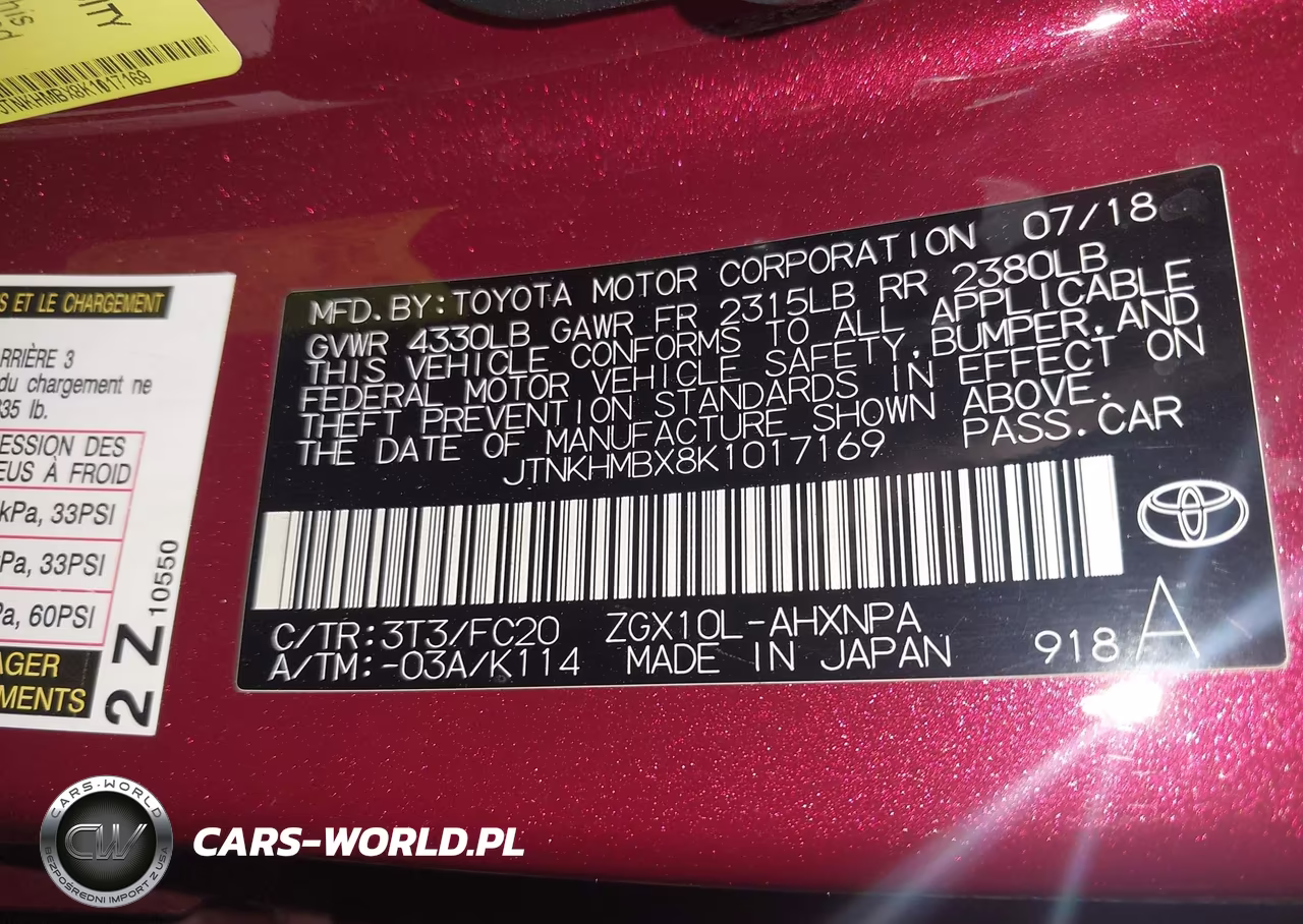 2019 Toyota C-Hr Le VIN:JTNKHMBX8K1017169 - 9