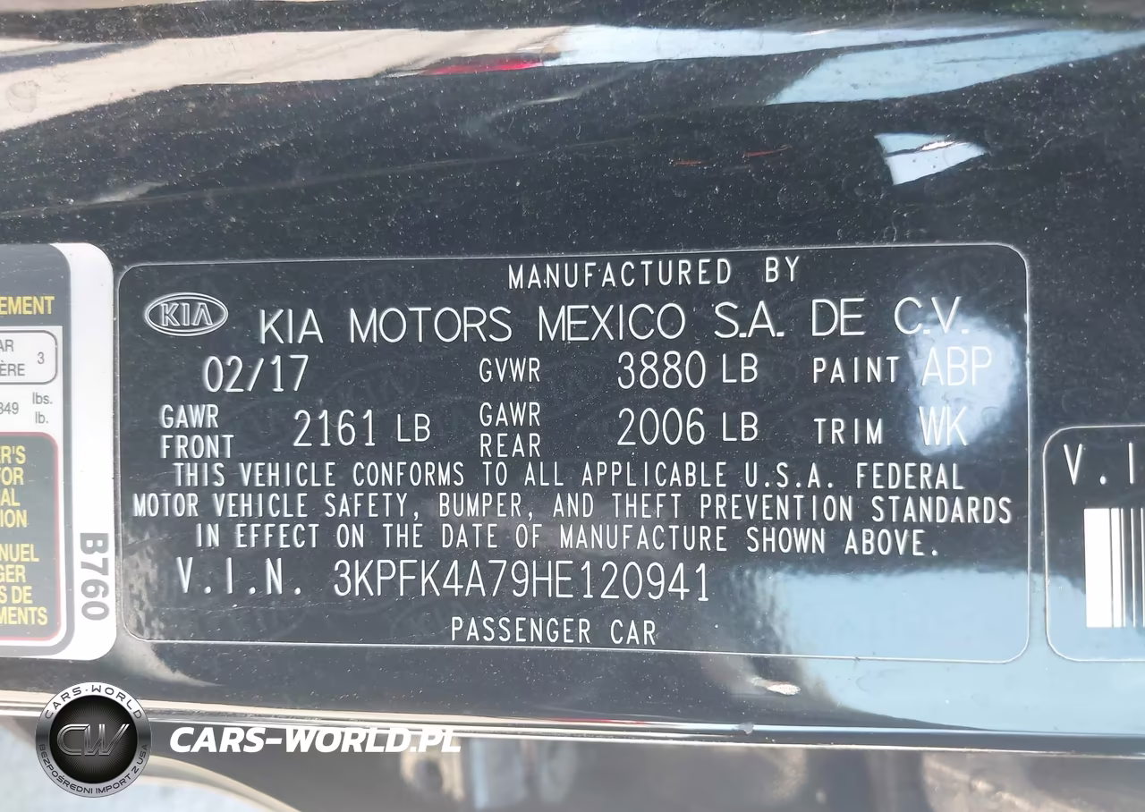 2017 Kia Forte Lx VIN:3KPFK4A79HE120941 - 9