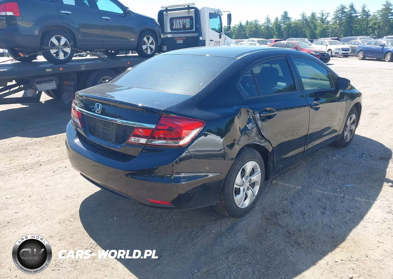 2013 Honda Civic Lx VIN:2HGFB2F55DH584711 - 4