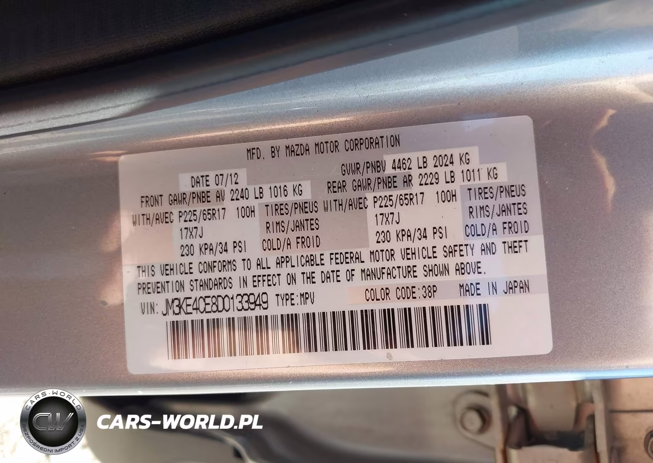 2013 Mazda Cx-5 Touring VIN:JM3KE4CE8D0133949 - 9