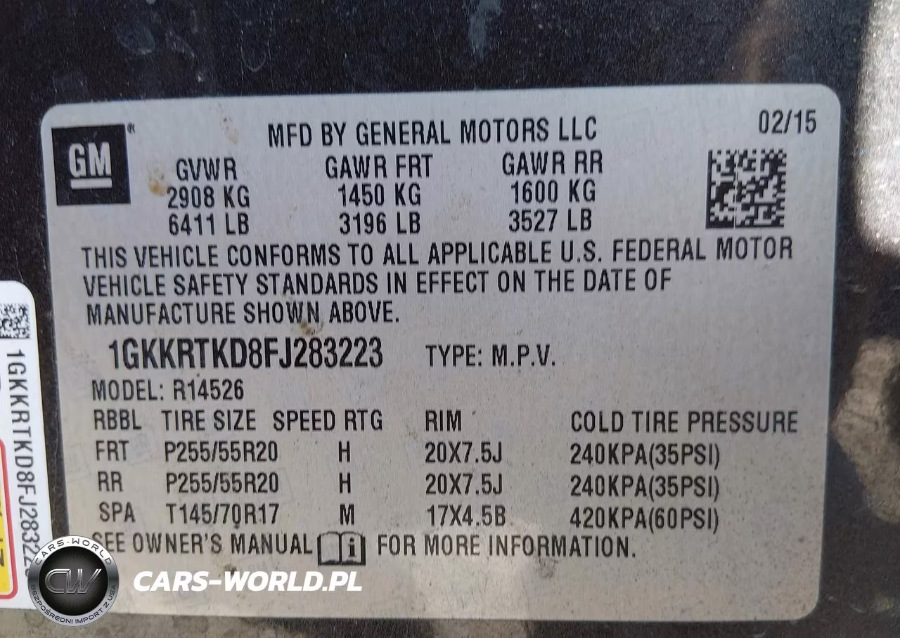 2015 GMC Acadia Denali VIN:1GKKRTKD8FJ283223 - 9