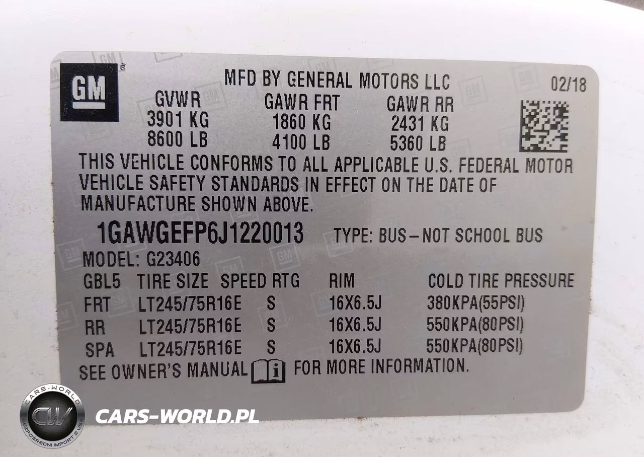 2018 Chevrolet Express 2500 Ls VIN:1GAWGEFP6J1220013 - 9