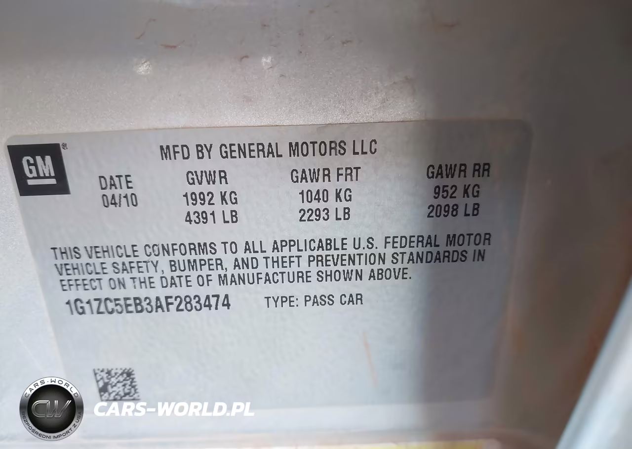 2010 Chevrolet Malibu Lt VIN:1G1ZC5EB3AF283474 - 9