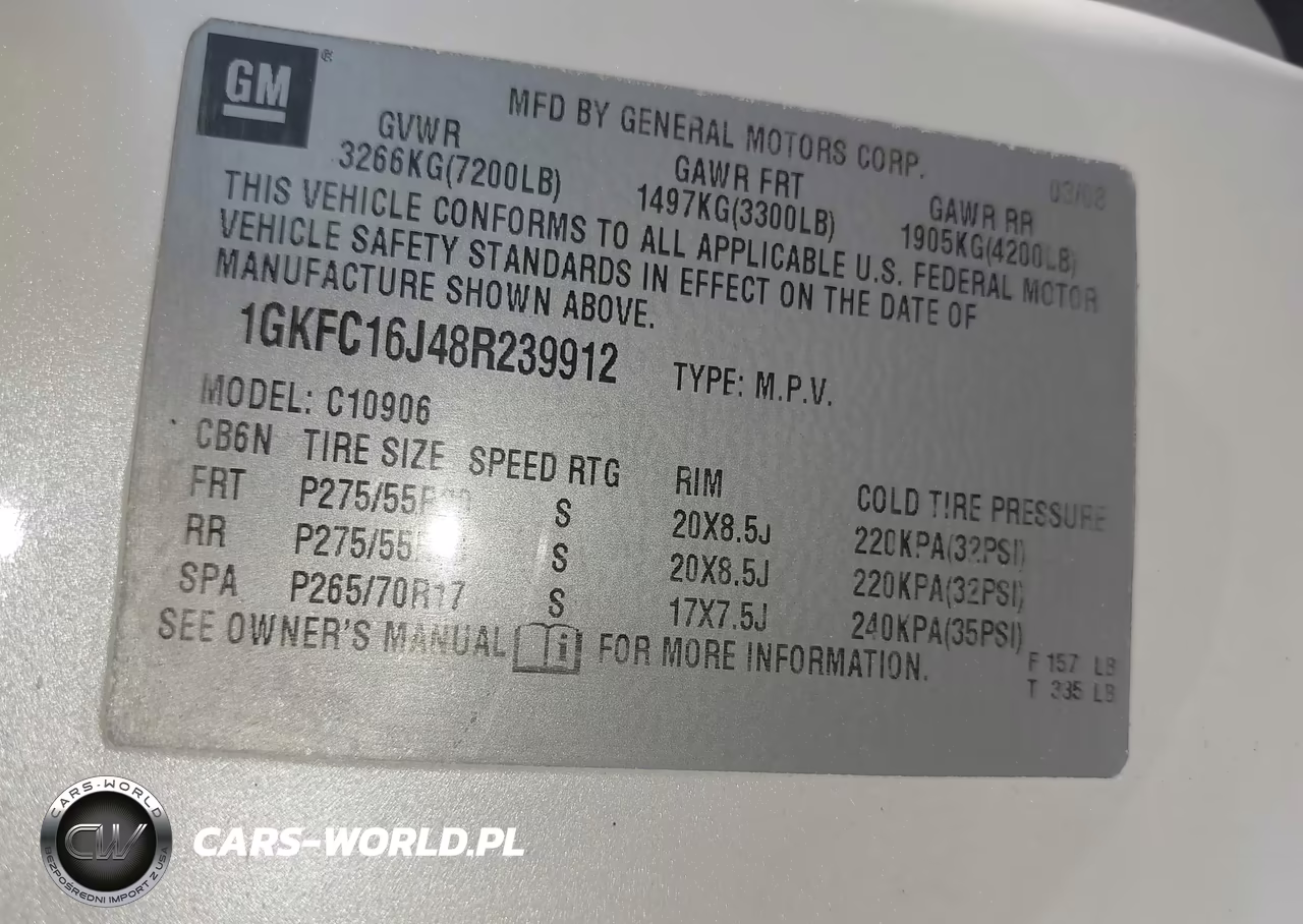 2008 GMC Yukon Xl 1500 Slt VIN:1GKFC16J48R239912 - 9