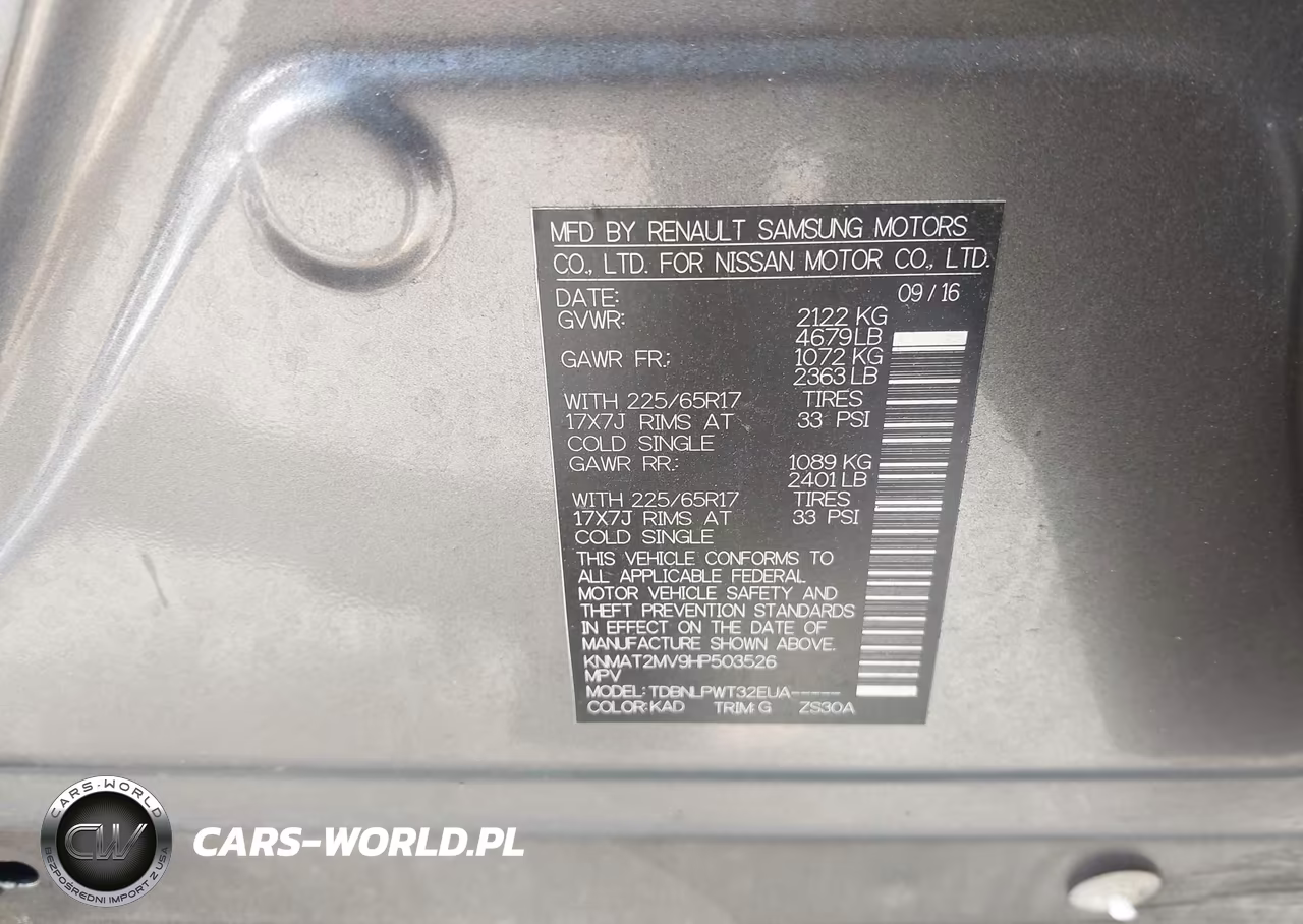 2017 Nissan Rogue S VIN:KNMAT2MV9HP503526 - 9