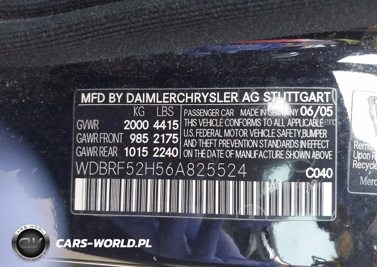 2006 Mercedes-Benz C-Class Sport VIN:WDBRF52H56A825524 - 9