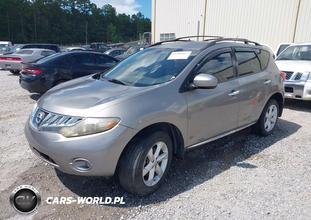 2009 Nissan Murano Sl VIN:JN8AZ18U99W020799 - 2