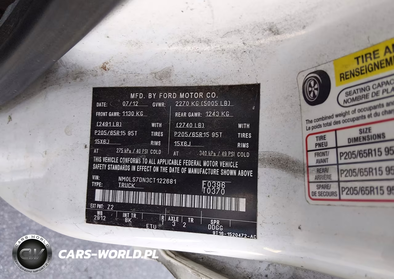 2012 Ford Transit Connect Xlt VIN:NM0LS7DN3CT122681 - 9