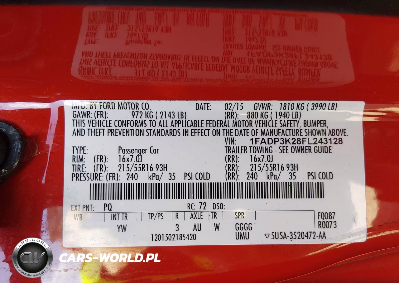 2015 Ford Focus Se VIN:1FADP3K28FL243128 - 9
